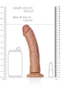 Duże Silikonowe żylaste dildo przyssawka 22,5 cm