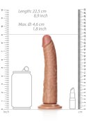 Duże realistyczne dildo z mocną przyssawką 22,5 cm