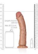 Duże realistyczne żylaste dildo przyssawka 25 cm