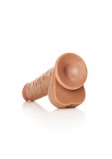 Duży żylasty penis dildo przyssawka silikon 25 cm