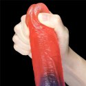 Dwa kolory dildo mocna przyssawka orgazm penis