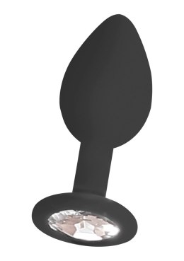Korek analny z kryształkiem plug silikonowy sex