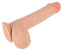 Realistyczny żylasty penis z przyssawką 19 cm