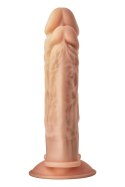 Podwójne dildo realistyczne penis przyssawka 19cm
