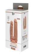 Podwójne dildo realistyczne penis przyssawka 19cm