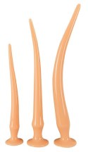 Zestaw 3 korki analne z przyssawką długie 30-49cm