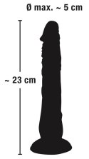 Dildo na przyssawce naturalny rozmiar wąskie 18cm